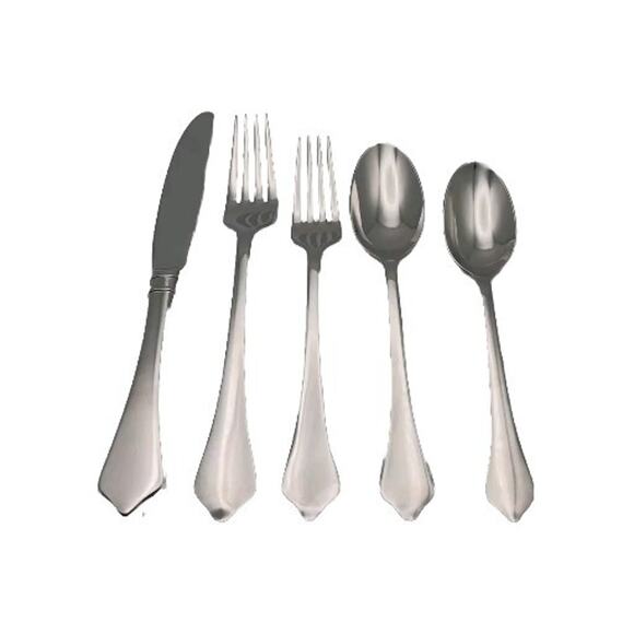 Lenox WILLIAMSBURG CHISWELL II Stainless Flatware 5pc Place Set Korea New In Box - Picture 2 of 3